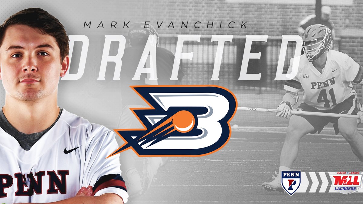 PennMensLax's tweet image. 👏👏 The @phillybarrage selected Mark Evanchick with the ninth overall pick in the 2020 @MLL_Lacrosse Draft! #AllInILPL #FightOnPenn 🔴🔵