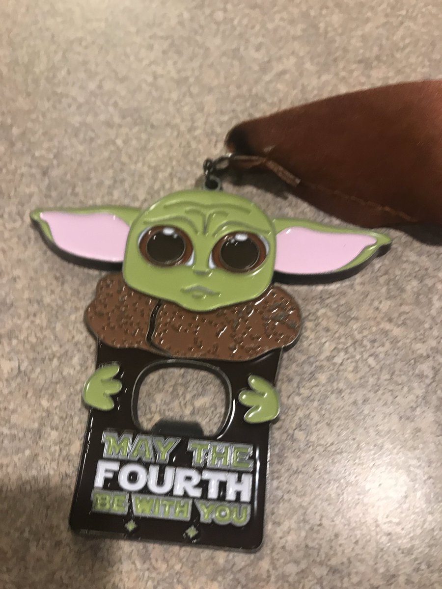 For my day 2 of #MayMarathonChallenge I was able to participate in a Star Wars themed virtual 5k! The medal is my favorite part! <a href="/ISD_Wellness/">ISD Wellness</a> <a href="/AmandaWitting/">Amanda Witting</a>