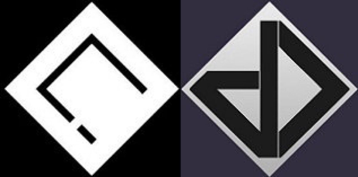 Logmey92's tweet photo. Initiative logo and dataDyne logo sure are reflective of one another. Wonder why that could be? ๐ (Perfect Dark) https://t.co/tWJoBuUPED