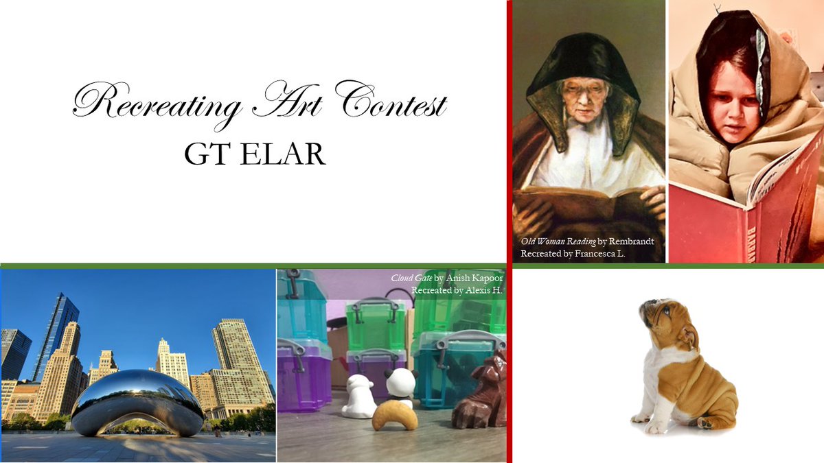 elar_gt's tweet photo. As @NEISD charts a new path forward, @NEISDGT students at @bushneisd look toward the past, recreating scenes from art and popular media. Thank you, Ms. Shore, for judging!  #QuarantineBehavior #Escapism #UsingOurGifts @NEISDFineArts @ReadWriteNEISD

WEEK 6 – RECREATING ART https://t.co/WQR2lgvOcg
