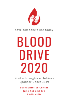 BloodDrive2020's tweet photo. Now, more than ever, blood donations are needed for members of our community. @MemorialBldCtrs will be hosting a blood drive on June 1st and 3rd at the Burnsville Ice Center. Sign up to donate today! Use sponsor code 3339 @ https://t.co/E0lFISfTgi #SaveLives https://t.co/1JR4uinbrk
