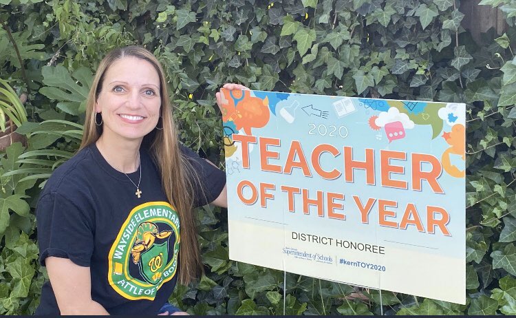 Congrats to our very own superstar teacher, Mrs. Calley! She represents Wayside and BCSD as a nominee for Kern County Teacher of the year 2020! #teamwayside #teambcsd