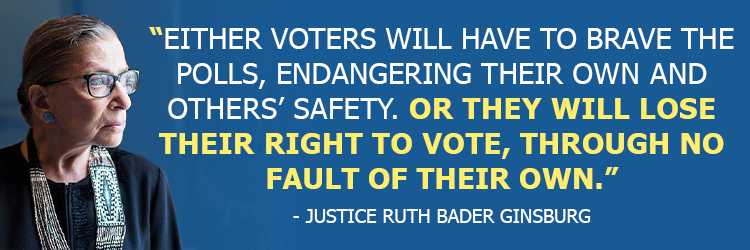 DocG_USC's tweet photo. Did you see Justice Ruth Bader Ginsburg’s dissent after Trump’s far-right Supreme Court REJECTED Vote-by-Mail? https://t.co/ibuJu5jQEI