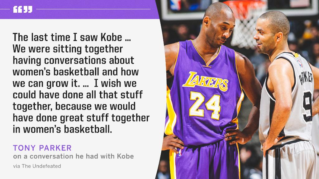espnW's tweet photo. Kobe was dedicated to growing the game 💜 

(via @TheUndefeated) https://t.co/h9qV6nxTBg