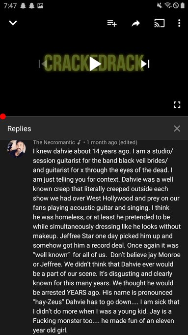 @kuroiyukimura @nikki_aran I think the band he claims to have the NDA with is Black Veil Brides according