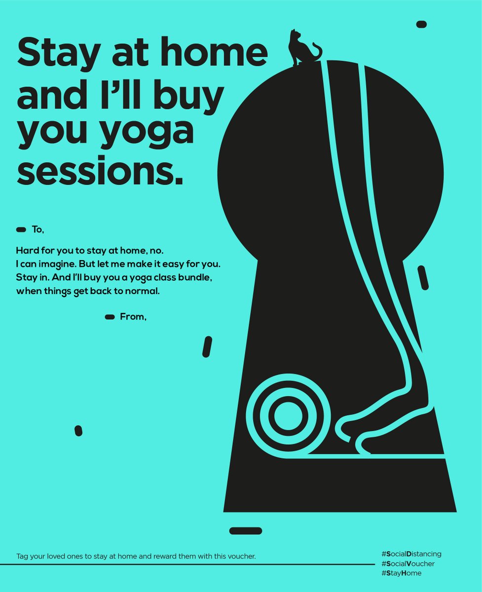 AmitMithkar's tweet photo. #SocialVouchers It’s a voucher from you to a friend. Promising them a reward for staying at home.
It comes in pre-designed formats - cute, witty, touching, hip. Simply pick a format you think your friend will like. #SocialDistancing #COVID19 @talenthouse @UNICEF #RainCreative https://t.co/TM5IGajY5h