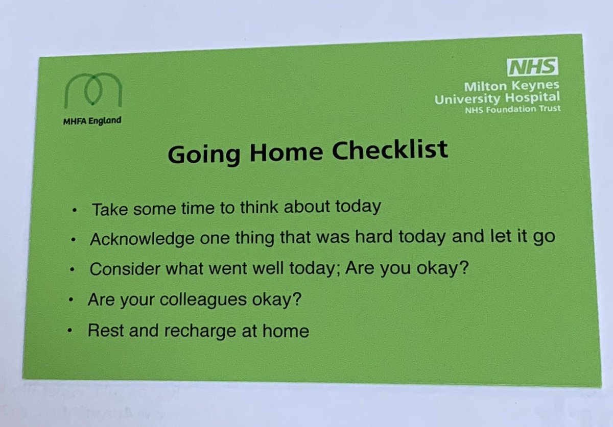 staff_wellbeing's tweet photo. The new MH support pocket card is now available for all staff @MKHospital     
and will be delivered to wards/ departments shortly. Our aim is to make sure all staff have important numbers to hand should they need them. https://t.co/jqMz769uyr