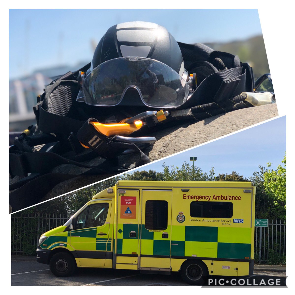 accessandrescue's tweet photo. Yesterday our MD put down his harness and confined space monitor to volunteer his services with @Ldn_Ambulance . 
Working alongside a paramedic, He will be supporting the trust during the #Covid-19 period.

Stay safe, stay at home where you can and remember #socialdistancing. https://t.co/C0bNVHfugL