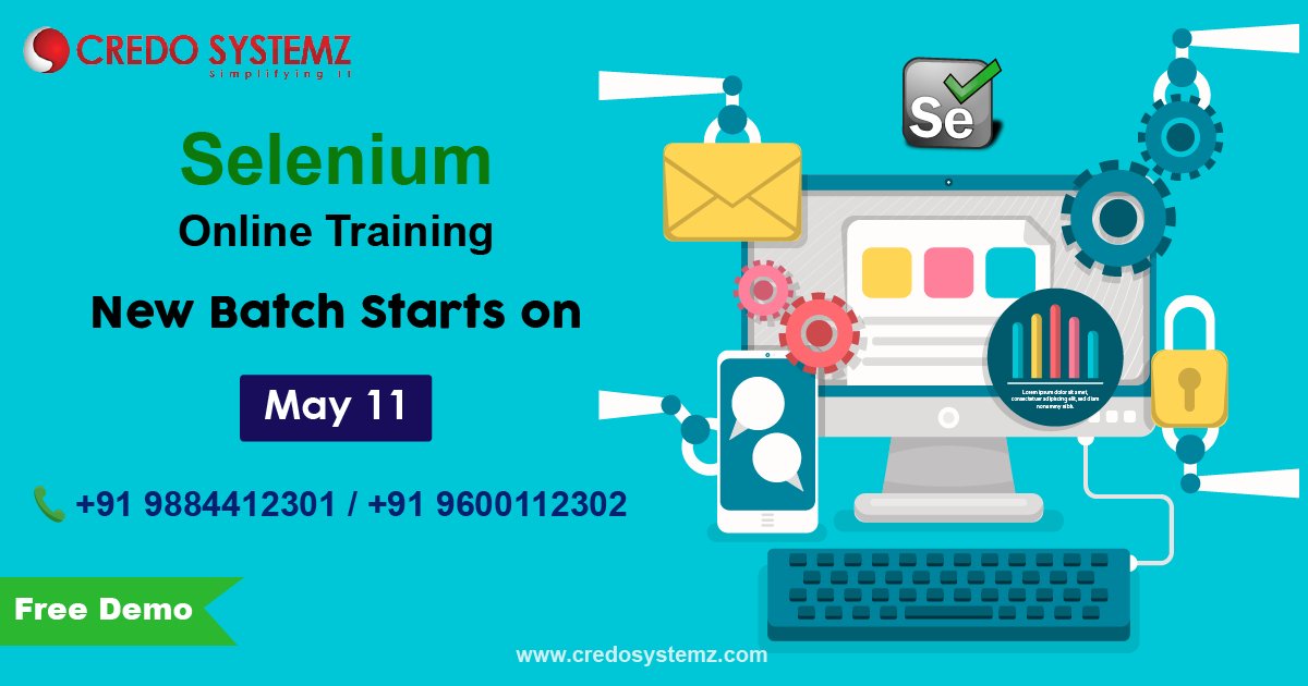 credosystemz's tweet photo. Get Your Selenium Online Training from Credo Systemz
CoursePDF: https://t.co/6BalFzGGXb
Book Your Free Demo Session: +91 9884412301 | 91 9600112302
#Selenium #TestingTool #AutomationTesting #SeleniumTrainingCredoSystemz #SeleniumOnlineCourse https://t.co/qvNUQlR8Ip