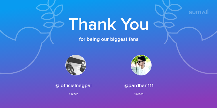 PRINCE_insa_'s tweet photo. Our biggest fans this week: iofficialnagpal, pardhan111. Thank you! via https://t.co/1YW455Cik7 https://t.co/rZ1Ukw1dgK