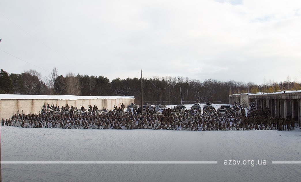 azov_media's tweet photo. Загартовані в бою: полк «Азов» святкує шосту річницю створення

Вітаємо усю бойову азовську родину зі святом шостої річниці створення «Азову». Особовому складу бажаємо тільки вдалих бойових виходів, які примножуватимуть славу підрозділу!

Фотозвіт за рік:
https://t.co/AEpsCXLjfD https://t.co/A7PR4IzguD