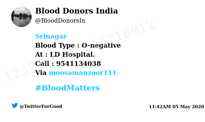 Blood Donors India tweet media