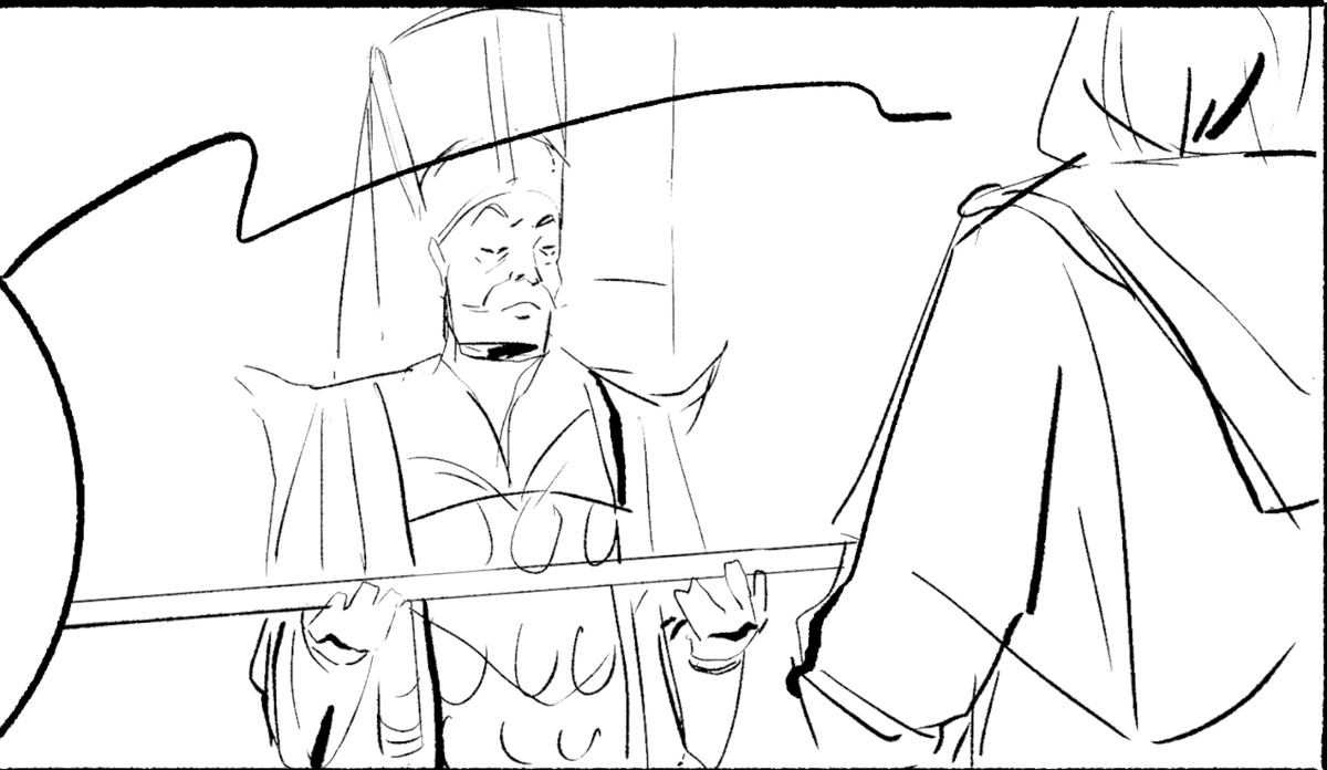 the rare few times the pencils I drew ages ago actually tell me what's going to happen in the inks. thank you past-sara ? 