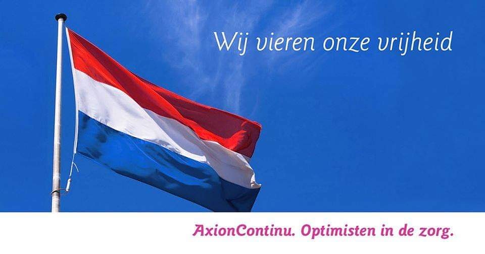 AxionContinu's tweet photo. 75 jaarvrijheid!
#Axioncontinu #75jaarvrijheid #mijnprachtbaan #ouderenzorg #revalidatie #thuiszorg #zorghotel #wijkverpleging #utrecht #lopik #ijsselstein #optimistenindezorg #hartvoordezorg https://t.co/Gffkl38GuK