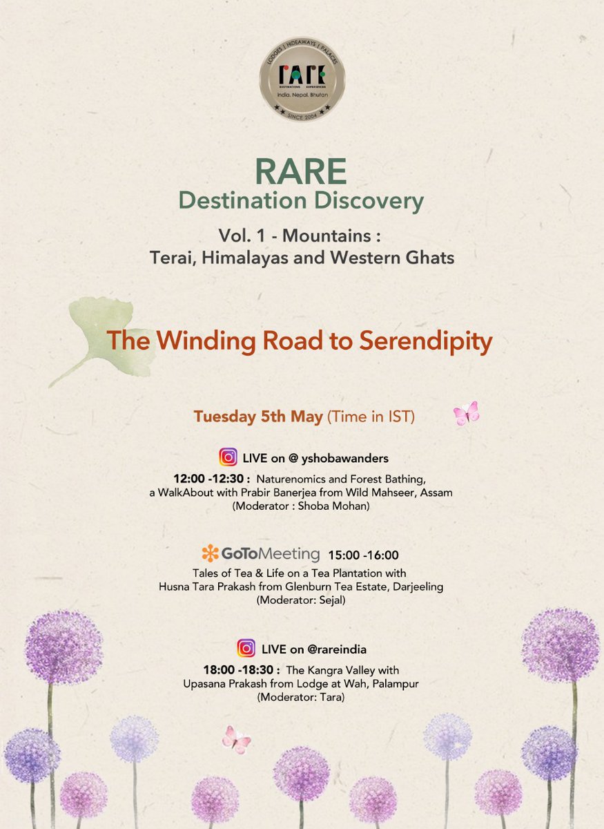 Western Ghats have been recognized as a UNESCO World Heritage Site for the omnipotent influence these mountains have had on the history and culture of the region and its people not to mention being muse to those RARE souls among us who create art. 
#RARE #VirtualEvent