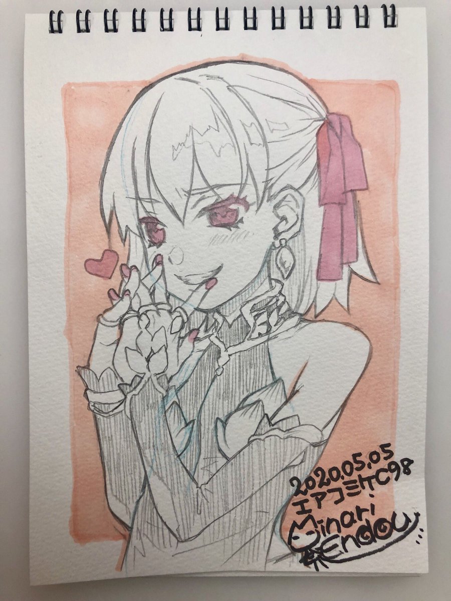 >FGOのカーマちゃんお願いします!
小さいのか大きいのか男体のかわからなかったけど小さいのが好きなので小さいのを描きました!
#エアコミケ
#エアスケブ
#サークル