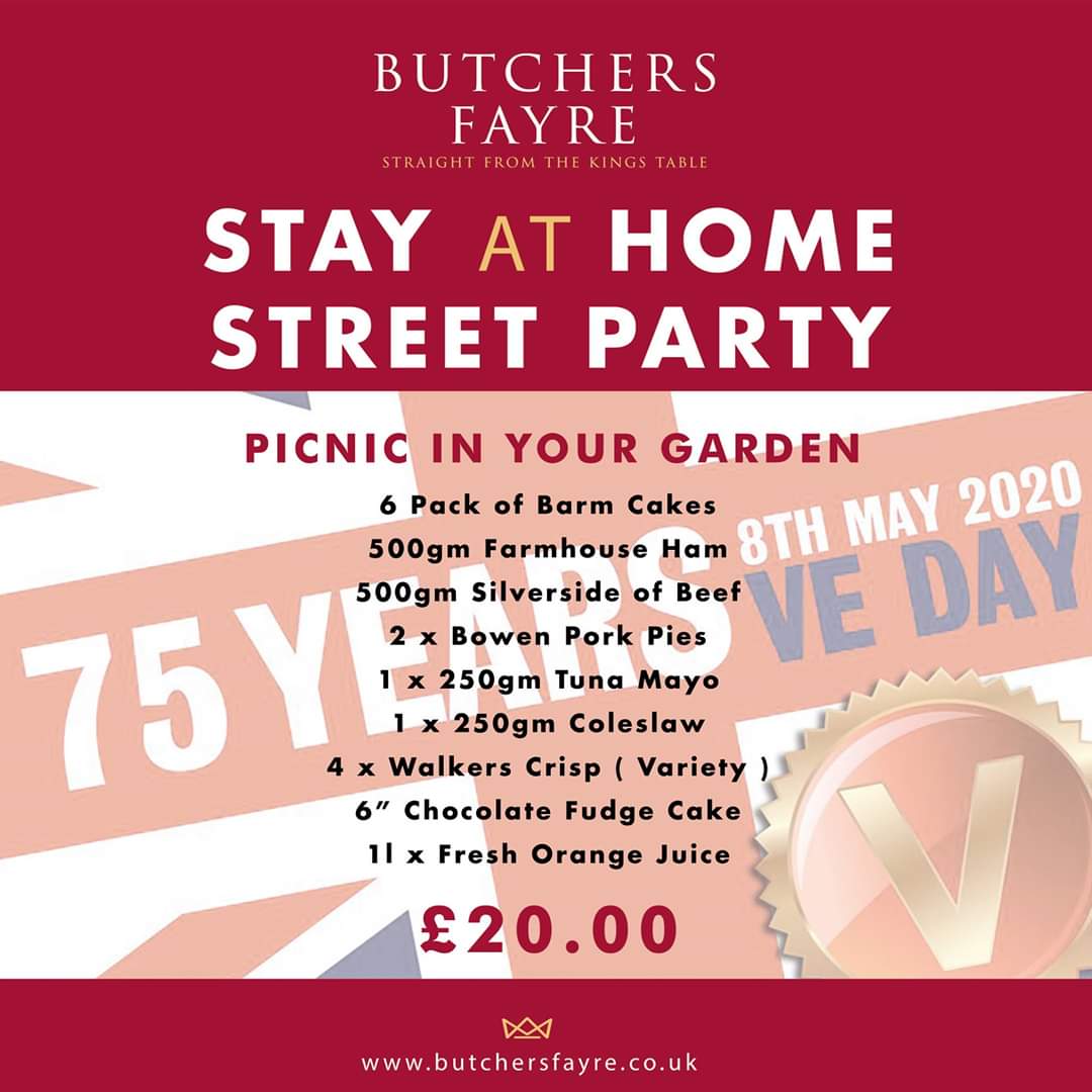💙 WIN A VE PICNIC BUNDLE ❤
(Worth £20)

🥩LIKE 
🍖RETWEET
🥓FOLLOW <a href="/TheWiganRunner/">The Wigan Runner</a>

Ive teamed up w/ Butchers Fayre 2 give away 5 x Picnic Bundles Delivered 🚛 to your door 🏡on VE Day 💙❤

5x Winners 🙋🏻‍♀️🙋🏻‍♂️ picked Thursday 🕕

#Competition #Giveaway #Free #Delivery #WIN #VEDay