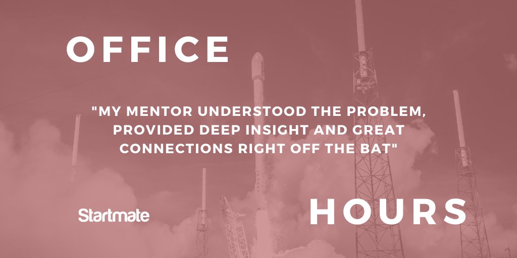 Startmate Office Hours are ON! 

We invite founders from Australia and New Zealand to apply for 1:1 mentoring with mentors from <a href="/blackbirdvc/">Blackbird</a>, <a href="/airtreevc/">Airtree</a>, <a href="/rampersand_fund/">Rampersand VC</a>, <a href="/TempusPartners/">Tempus Wealth Partners LLC</a>, <a href="/CultureAmp/">Culture Amp</a>, @Canva, @Propeller &amp; <a href="/Xero/">Xero</a> 

Apply here: bit.ly/2W4xO3t