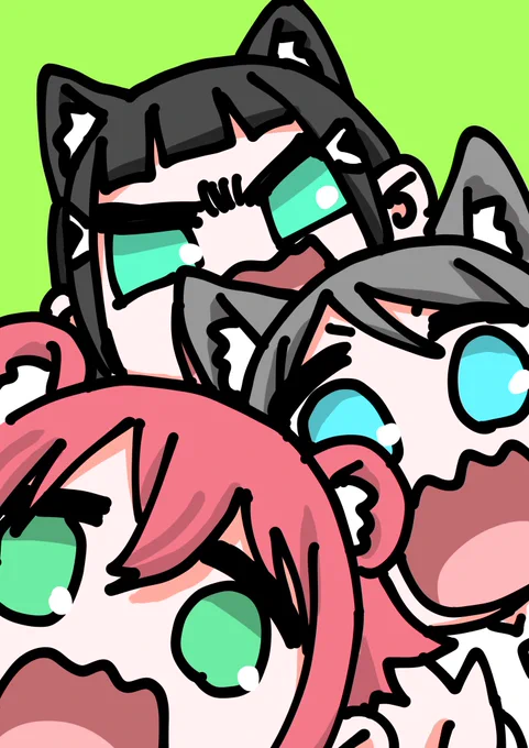 ぎゃー×3 