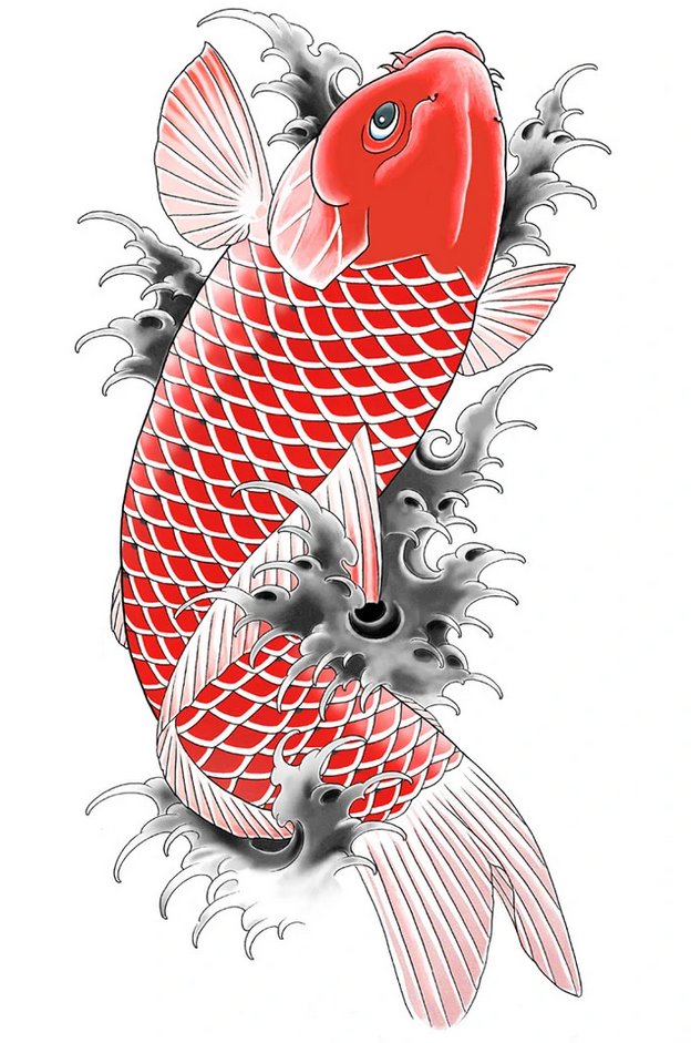 the final boss of the first game, Akira Nishikyama, has a striking red koiin Japanese mythology, the humble koi can become a mighty dragon if it completes the impossible task of swimming the length of a river upstreamNishikiyama's koi represents that constant uphill battle