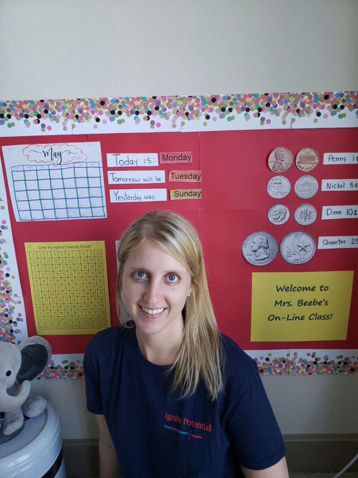 jenniferbeebe13's tweet photo. Last year I made the decision to join @TeachForAmerica 2019. I never thought I would be teaching kindergarten virtually! #TFAHouston #aldineathome #keebleoneteam https://t.co/VNFV9X56rj
