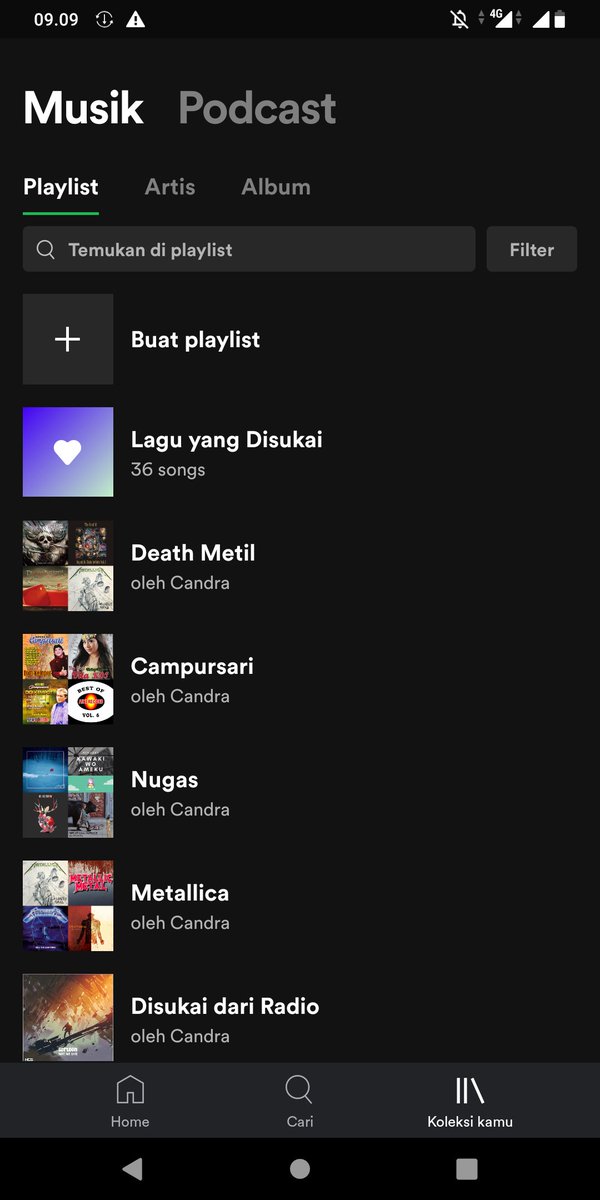 Playlist dari 2017,namanya orang jawa pasti nyelip Campursari kebanyakan dari Didi Kempot
Neng kasa ngumandhang
"Satunggal nama
Kang anepangaken jagad lan swarga
Tan wonten prayogi kados punika
Lan manah trenyuh sadaya
Napa dika dereng mirsa
Sinambat we wangi sinten asmane"