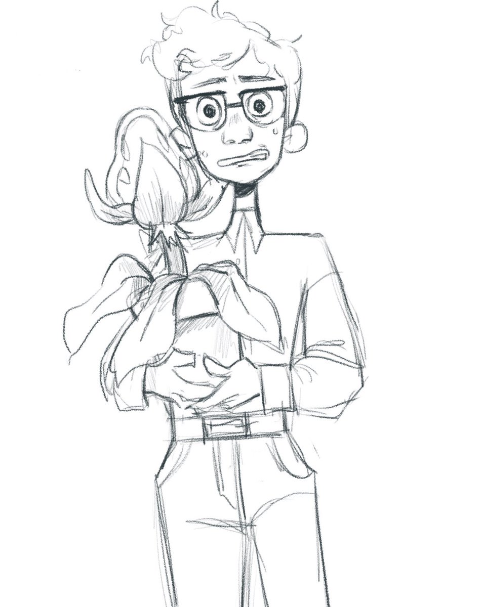 Next assignment in class is to redesign a character from live action movie into a cartoon! Here's Seymour!