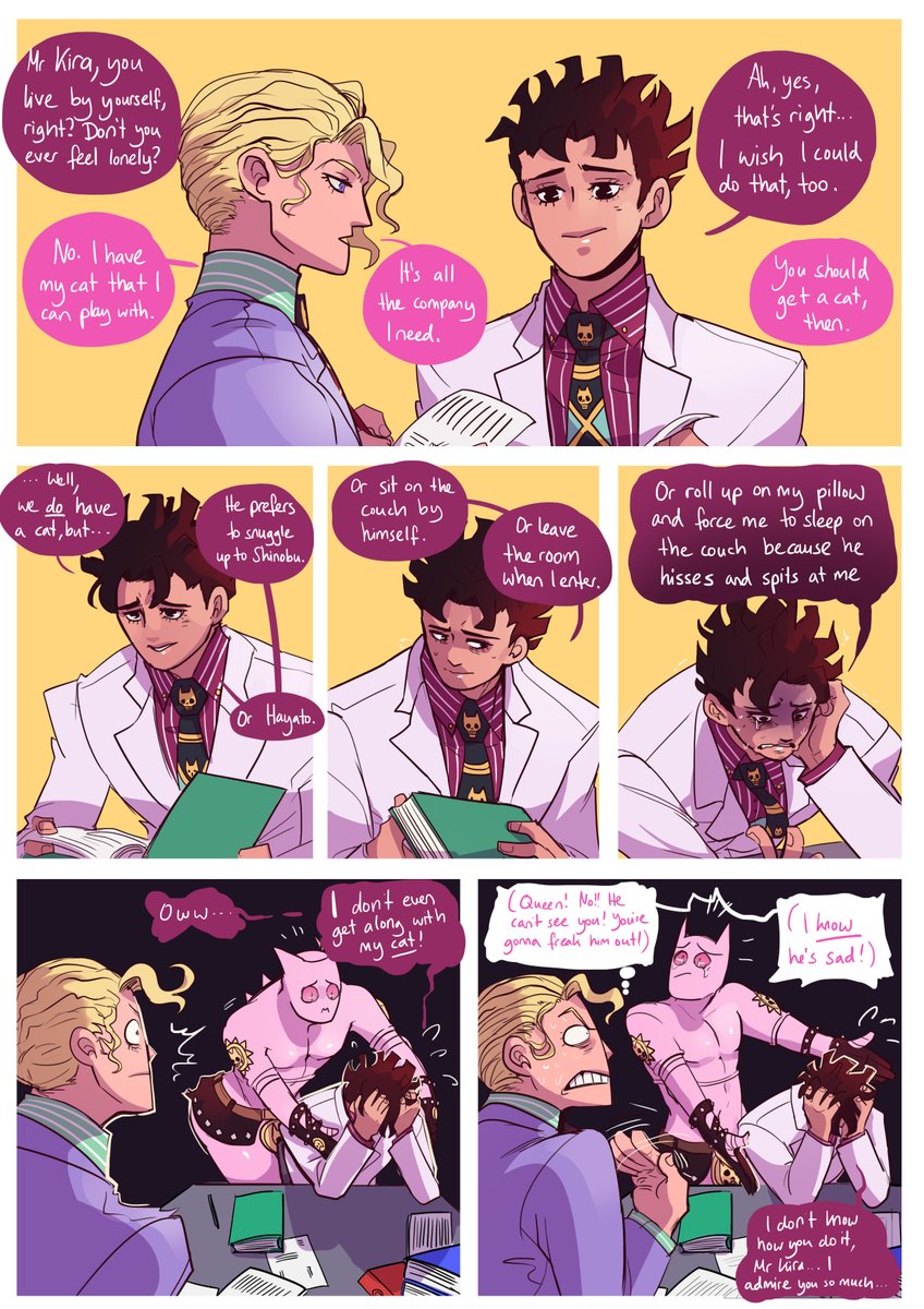 KosaKira &amp; cats part 2

He just wants to hug him in these trying times 