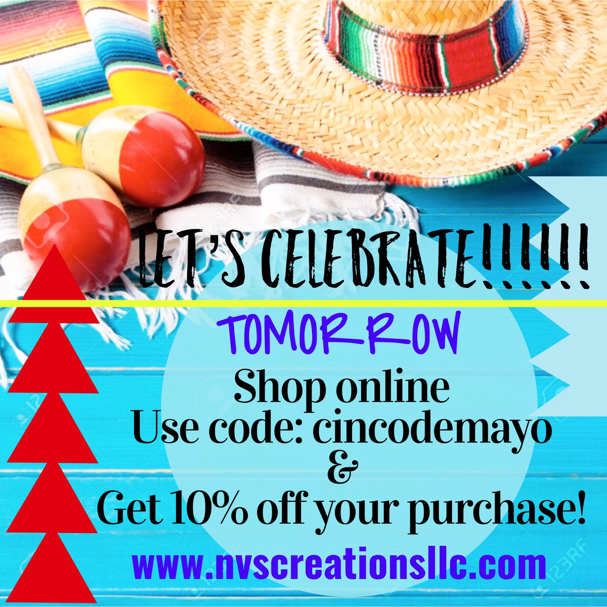 NVscreation's tweet photo. Un grito!!!!! 🗣
Shop online tomorrow and get a special discount, be sure to use the code! Tomorrow only!
🌮🌽🥑⛱🇮🇹 https://t.co/Fjrn89usqJ