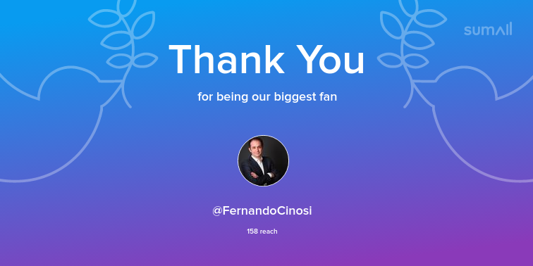 arumeu's tweet photo. Our biggest fans this week: FernandoCinosi. Thank you! via https://t.co/EqpL0pRwKX https://t.co/0HCnjzhMyr