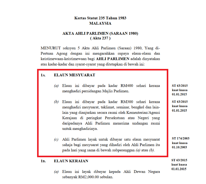 Datuk Jahat Hensem On Twitter Info Penuh Mengenai Elaun Parlimen Ini Boleh Didapati Di Portal Parlimen Malaysia Https T Co Cgqseqzrfu Twitter