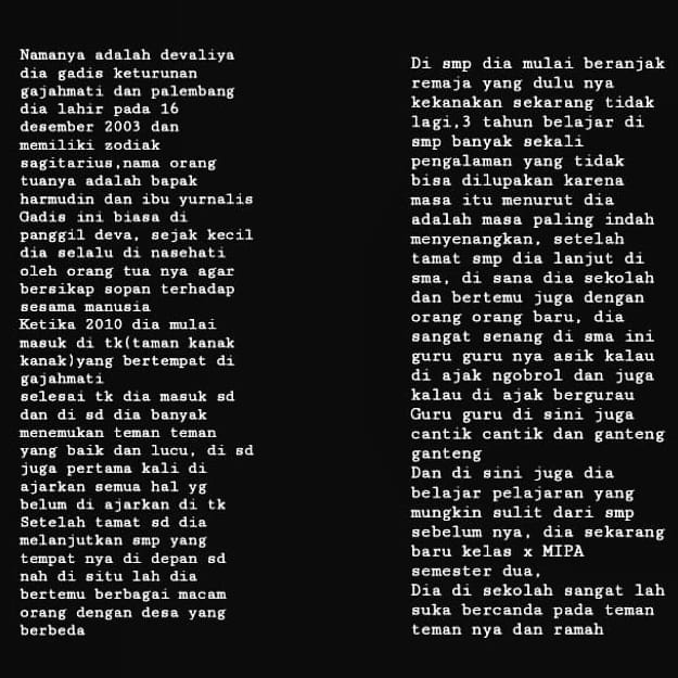 Devalya1's tweet photo. Tugas biografi
 ibu @Zhonazha https://t.co/jfSSrJZwq3