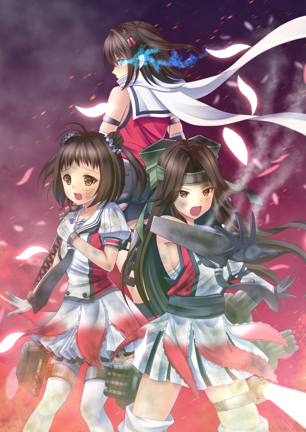 川内型三姉妹 - ニコニコ静画(イラスト)