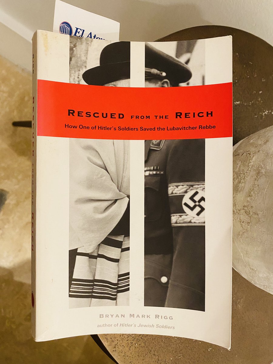 Book 8- Rescued From The Reich by  @BryanMarkRigg1. Unbelievable story. Somehow, even after going through a full Chabad education, I never knew that the previous Lubavitcher Rebbe was in poland during the Nazi invasion. Let alone the details of his rescue.  https://twitter.com/bentzysu/status/1256032899171790848