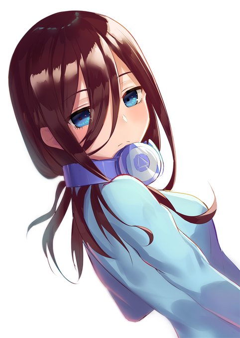 いなみさんがTwitterに投稿した中野三玖(五等分の花嫁)のイラスト。