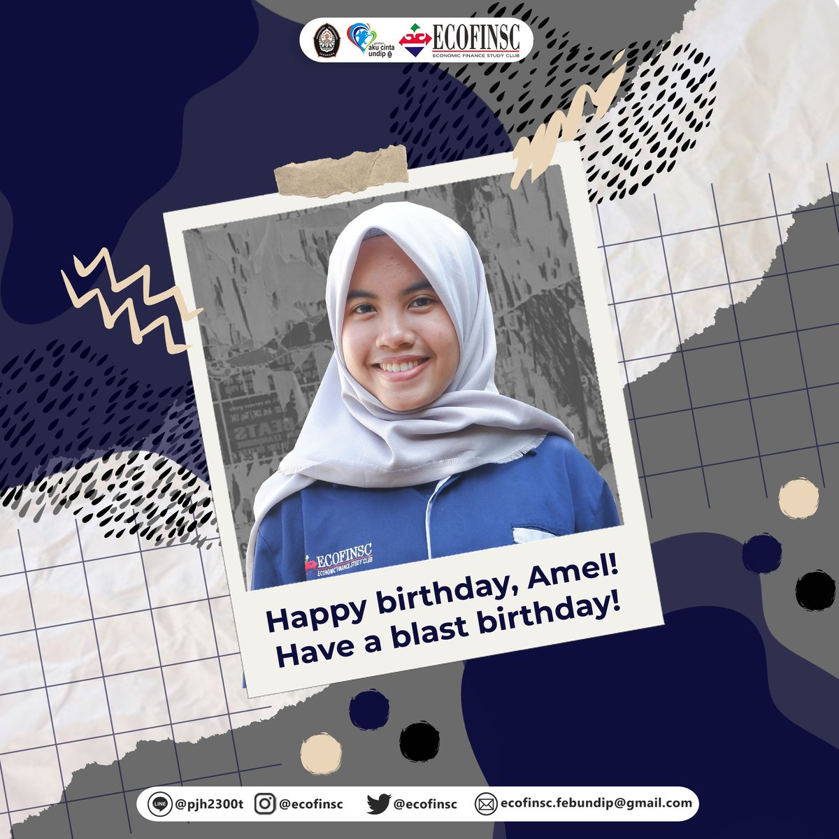 ECOFINSC's tweet photo. ECOFINSC FEB UNDIP would like to say :
š HAPPY BIRTHDAY TO YOU IN MAYš
"We wish you the best that life has to offer and may this year be a breakthrough year for you!"
Add our official accounts :
Instagram : @ecofinsc
Line@ : @pjh2300t
#ECOFINSC
#ExpertInFinance https://t.co/yoITMQFjCq