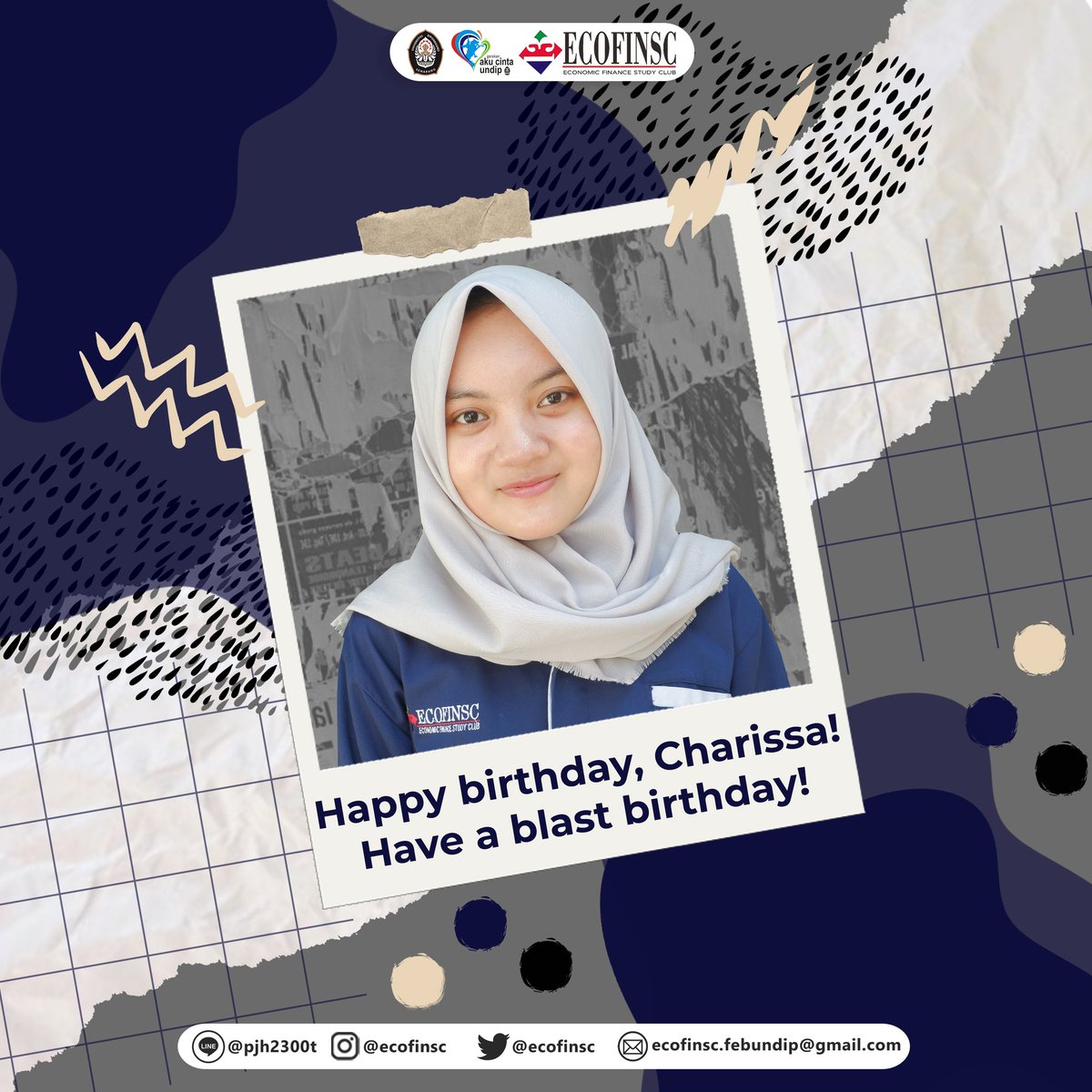 ECOFINSC's tweet photo. ECOFINSC FEB UNDIP would like to say :
š HAPPY BIRTHDAY TO YOU IN MAYš
"We wish you the best that life has to offer and may this year be a breakthrough year for you!"
Add our official accounts :
Instagram : @ecofinsc
Line@ : @pjh2300t
#ECOFINSC
#ExpertInFinance https://t.co/yoITMQFjCq