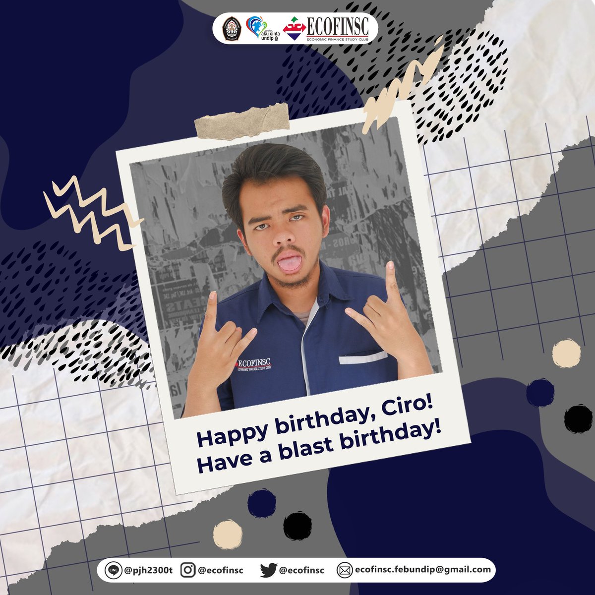 ECOFINSC's tweet photo. ECOFINSC FEB UNDIP would like to say :
š HAPPY BIRTHDAY TO YOU IN MAYš
"We wish you the best that life has to offer and may this year be a breakthrough year for you!"
Add our official accounts :
Instagram : @ecofinsc
Line@ : @pjh2300t
#ECOFINSC
#ExpertInFinance https://t.co/yoITMQFjCq