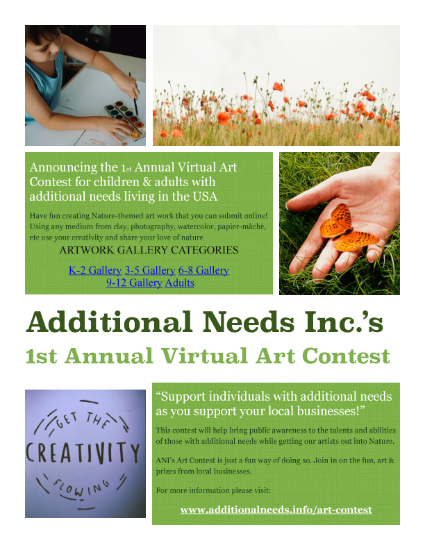 Info4ANI's tweet image. Announcing the 1st Annual Art Contest for children &amp;amp; adults with #additionalneeds. #HelpOthersAchieve  additionalneeds.info/art-contest/