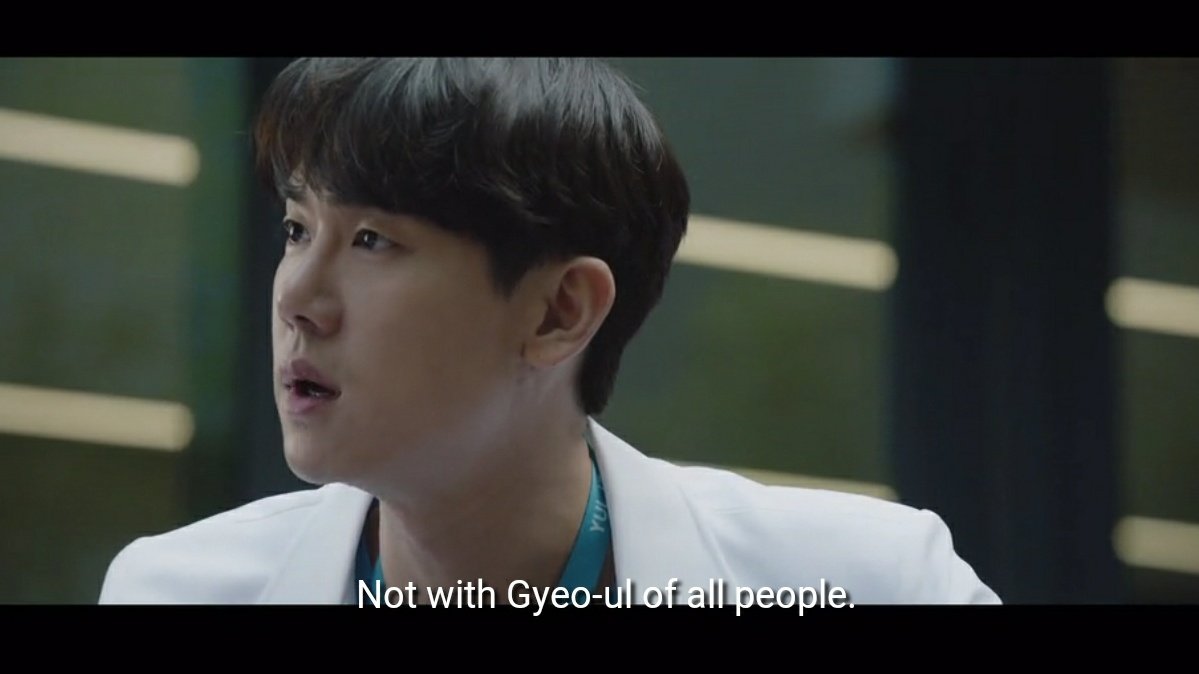 exhibit Bwhat's with the look and the jealous tone of "not with gyeoul of all people" ??would it be fine if it was with other people  #yooyeonseok