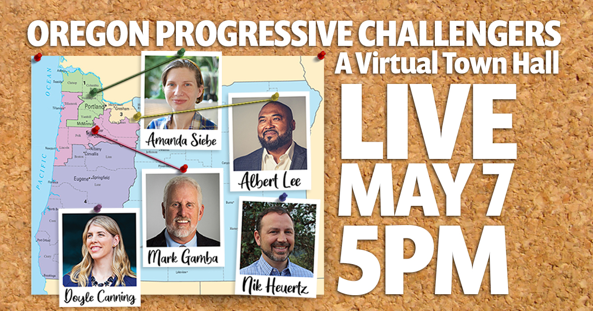 AlbertLee2020's tweet photo. We got progressive challengers in all 5 Oregon Districts for the 1st time. Got questions before you vote? Join us on May 7 at 5pm on Twitter (Albert,, Nik, Doyle), FB (Doyle, Mark), and/or YouTube (Albert). Your choice. @SiebeforORD1 @Canning4Oregon @mark_gamba @NikforCongress https://t.co/yL2ZdPEwDJ