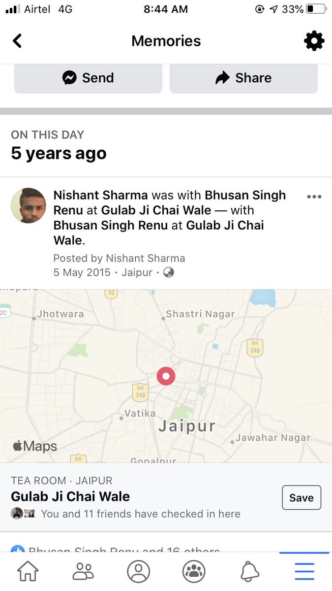 IamNishantSh's tweet photo. Used to enjoy butter bun and tea at his shop. #OnThisDay #Fiveyearsback #gulabji #chai #RestInPeace #OmShanti https://t.co/yXoRkhIjDC