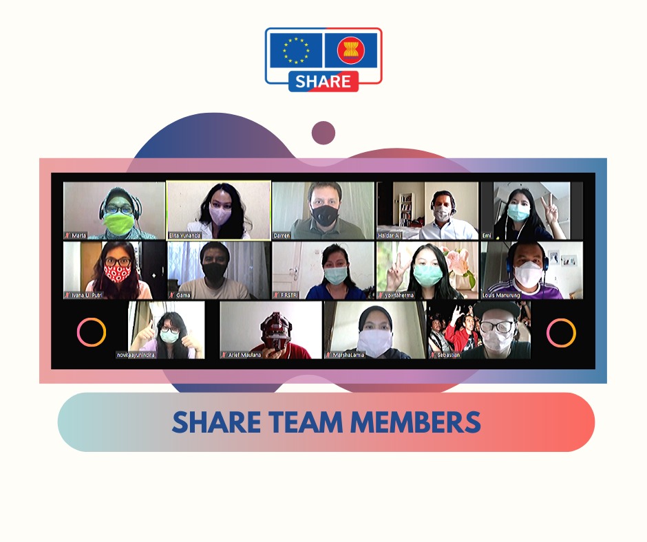SHARE_ASEAN's tweet photo. The team from across the SHARE Consortium had an online townhall meeting last Thursday, 30 April 2020. They have been working hard to adapt to the challenge of Covid-19 to ensure they remain on track to contribute to the internationalisation of ASEAN higher education. #SHAREteam https://t.co/5Gsw7AEhiD