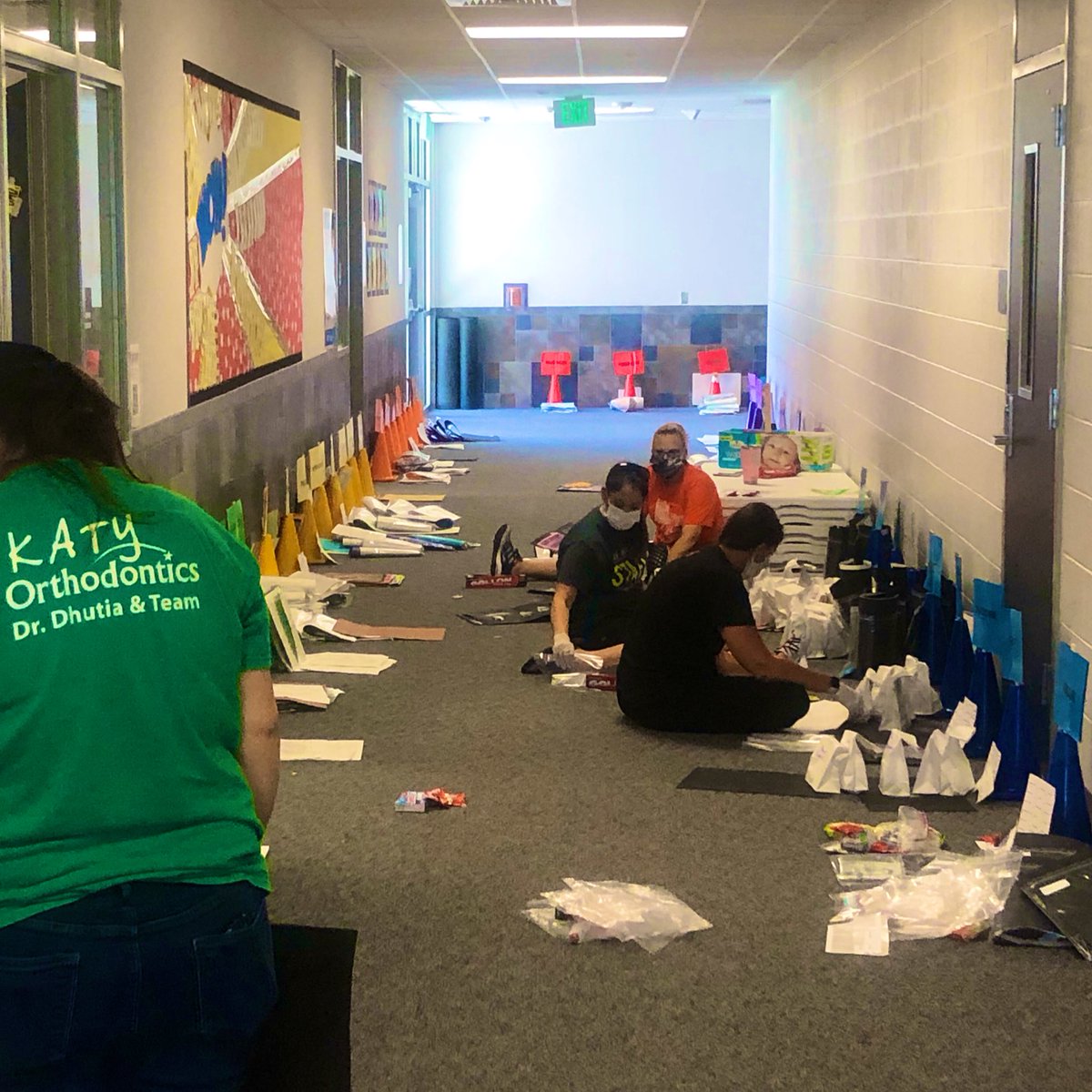 There are truly not enough words to express how thankful and blessed I am to be a part of KDE. The PE and Music teachers totally saved the day and helped art organize ALL the art projects for our precious Dragons. #kdepride #KatyStrong