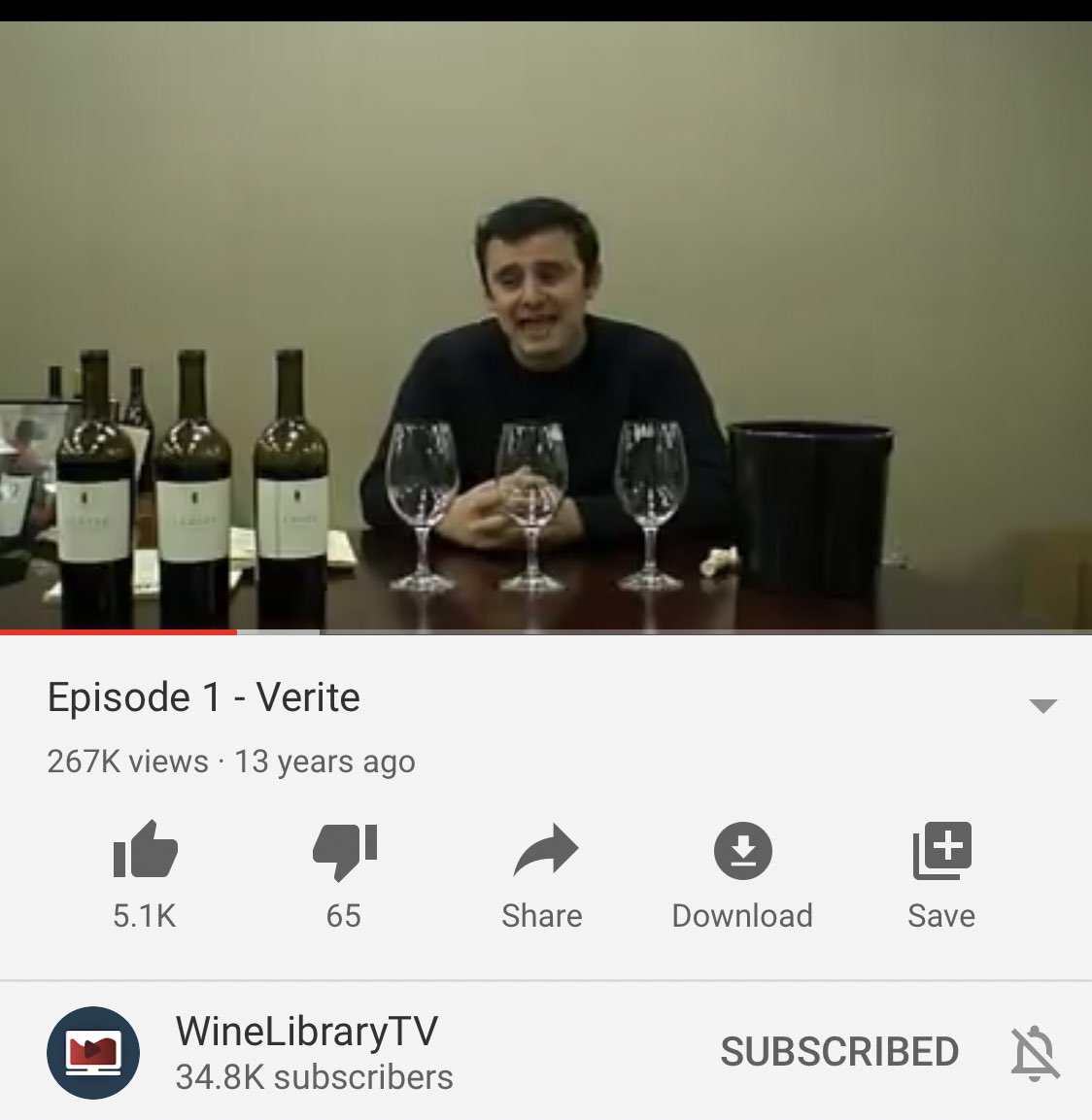 __erinlea's tweet photo. Sitting at home and wanted to take it back to how @garyvee started off. Every morning I listen to Gary to get myself in the right place and seeing him execute the things he always talks about is far from surprising bc he’s a BEAST. #garyvee #winelibrary #TeawithGaryVee https://t.co/kMmKY7HoCL