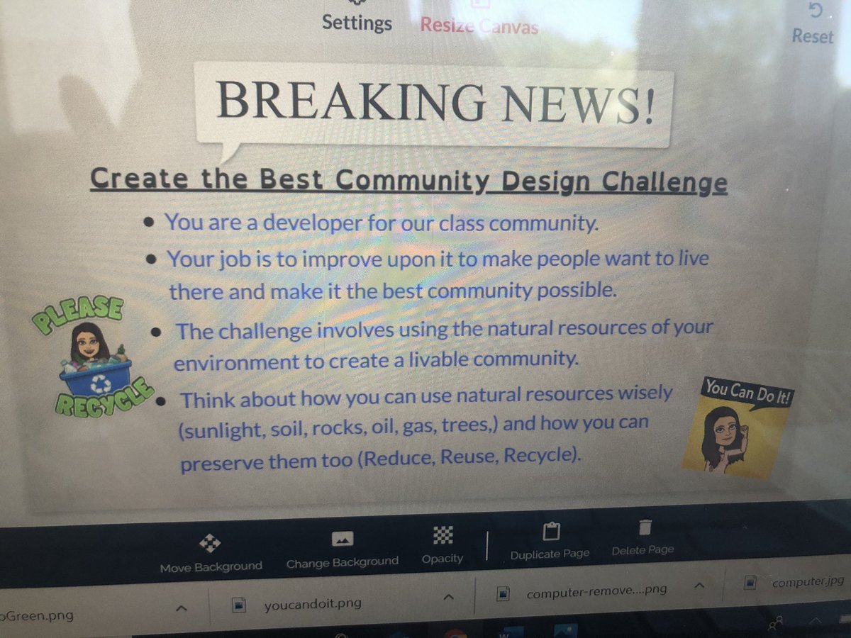 ReneeLWhite5's tweet photo. Tried my best to turn my “Build the Best Community Challenge” I presented at @iste on &amp; wrote a blog post @epic4kids for digital this year with @Buncee &amp; @Seesaw. Hoping it goes well. 😊 #HAWKSsoar #WCPSSremotelearning #ela  https://t.co/hnw9t95fqM https://t.co/HlUVuWhcVL
