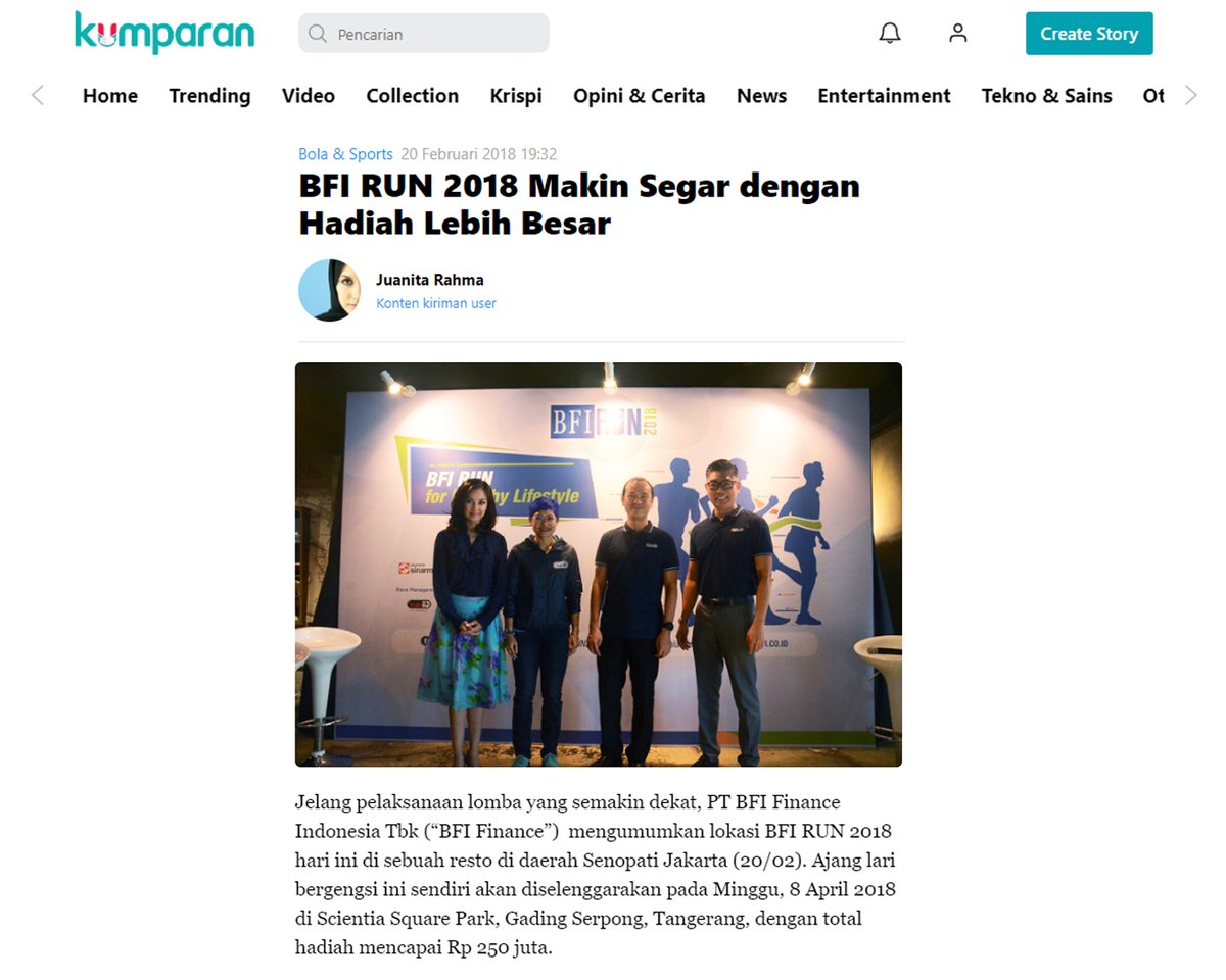 WWcommID's tweet image. BFI RUN 2018, lomba lari yang di adakan oleh BFI Finance bertema ‘BFI RUN for Healthy Lifestyle’ ini diadakan seiring hari jadi ke-36 BFI Finance yang jatuh pada 7 April 2018. Event ini menyediakan total hadiah mencapai Rp 250 juta. 
.
.
#pastproject #pastevent #workingwithWWCOMM