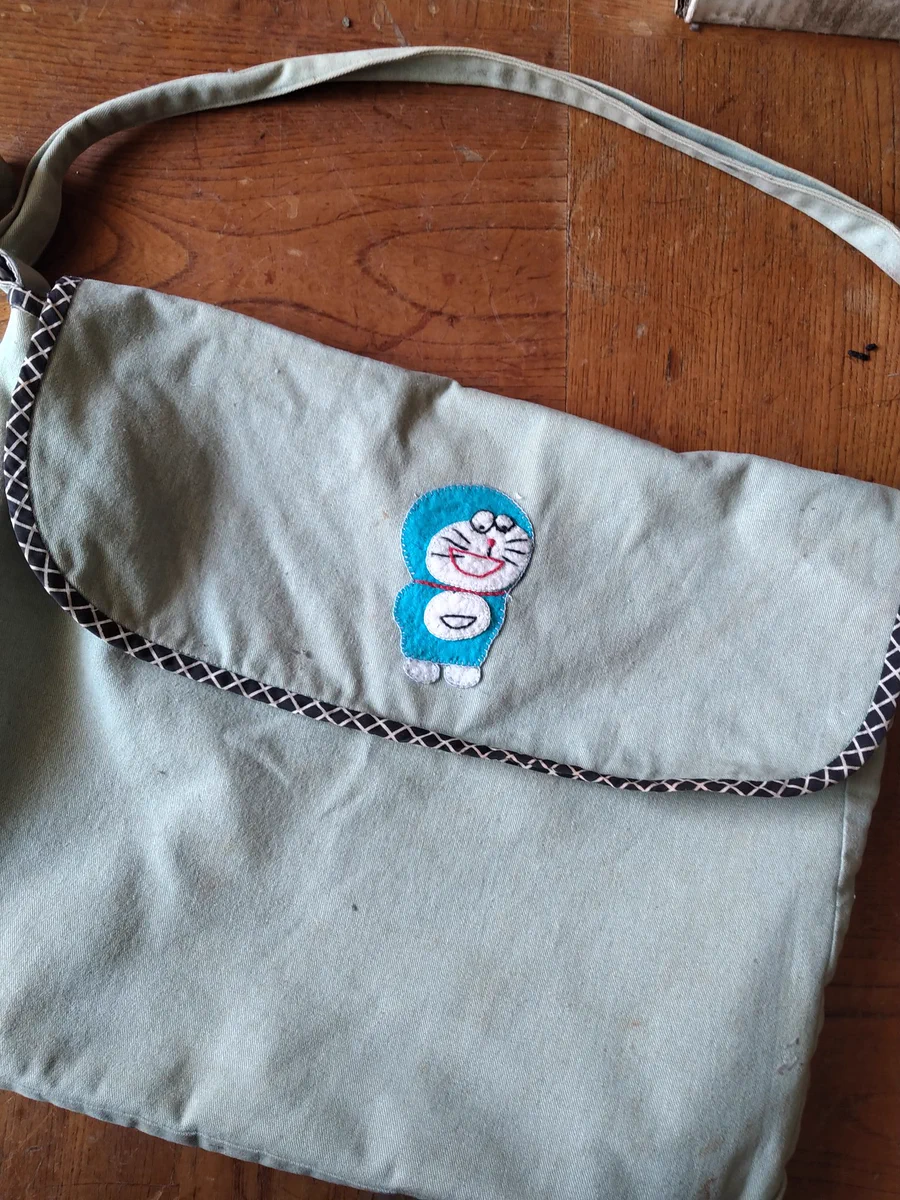 昔の義母が頑張って作った！ドラえもんのアップリケに ほっこり！