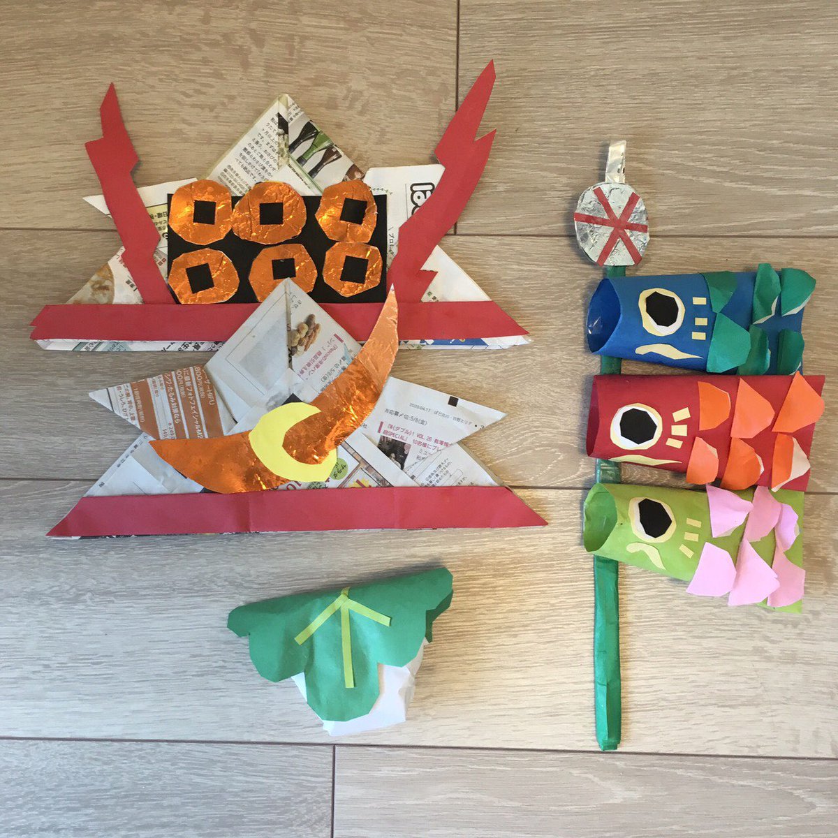 くすみ幼児教室 Twitter પર 今日紹介する作品は紙工作で 子供の日 かぶとや柏餅まで 一つ一つ丁寧にできてます よくできました 新型コロナウイルスの影響で授業はオンラインまたは個別で対応中です 深大寺教室は高井戸教室に統合します ご迷惑を