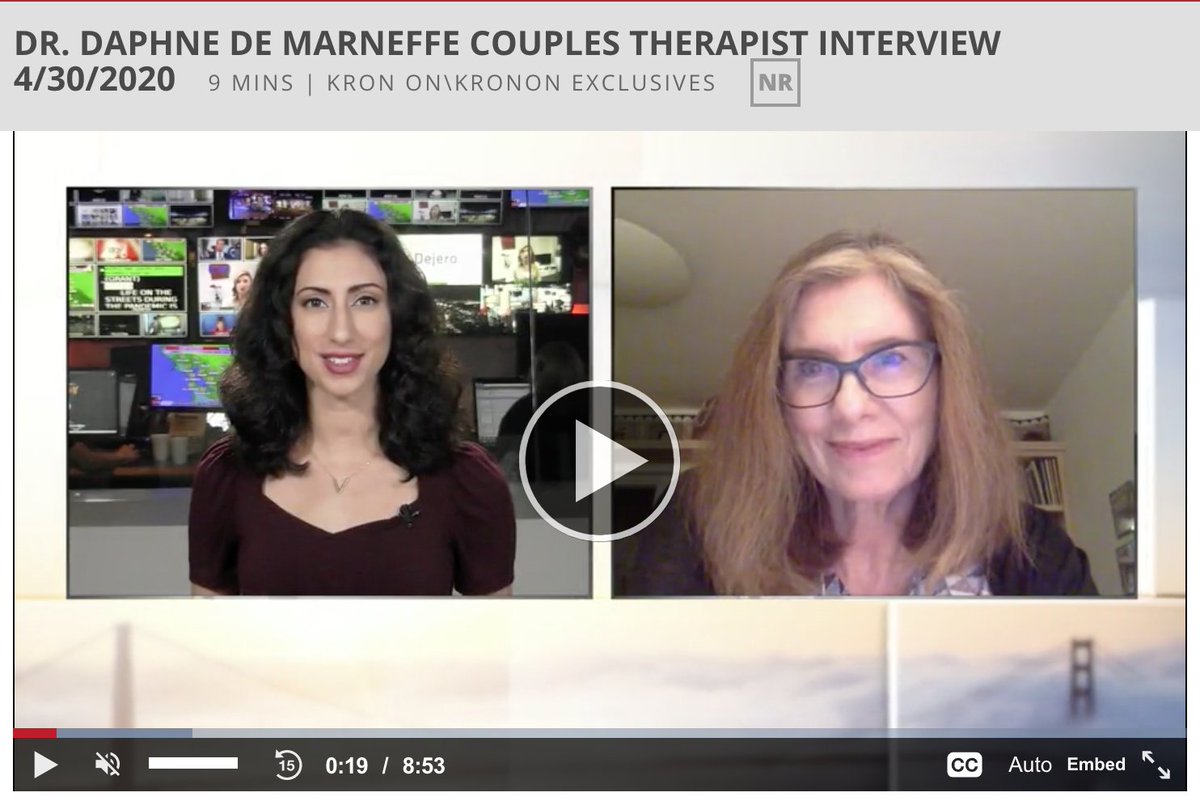 How can #couples get through #coronavirus? Thanks to Anchor <a href="/EllaSogomonian/">Ella Sogomonian</a> <a href="/kron4news/">KRON4 News</a> for having me on!
kronon.tv/videos/dr-daph…